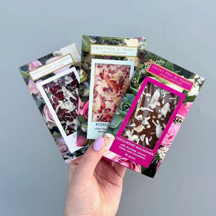 Wildflower Market Bunch + Sweet Pea & Poppy Chocolate