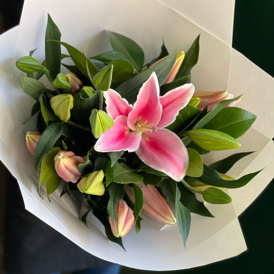 Local Lillies Bouquet Pink