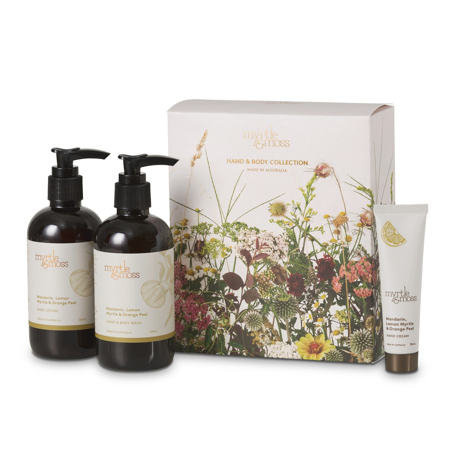Myrtle & Moss Wildflower Hand & Body Collection