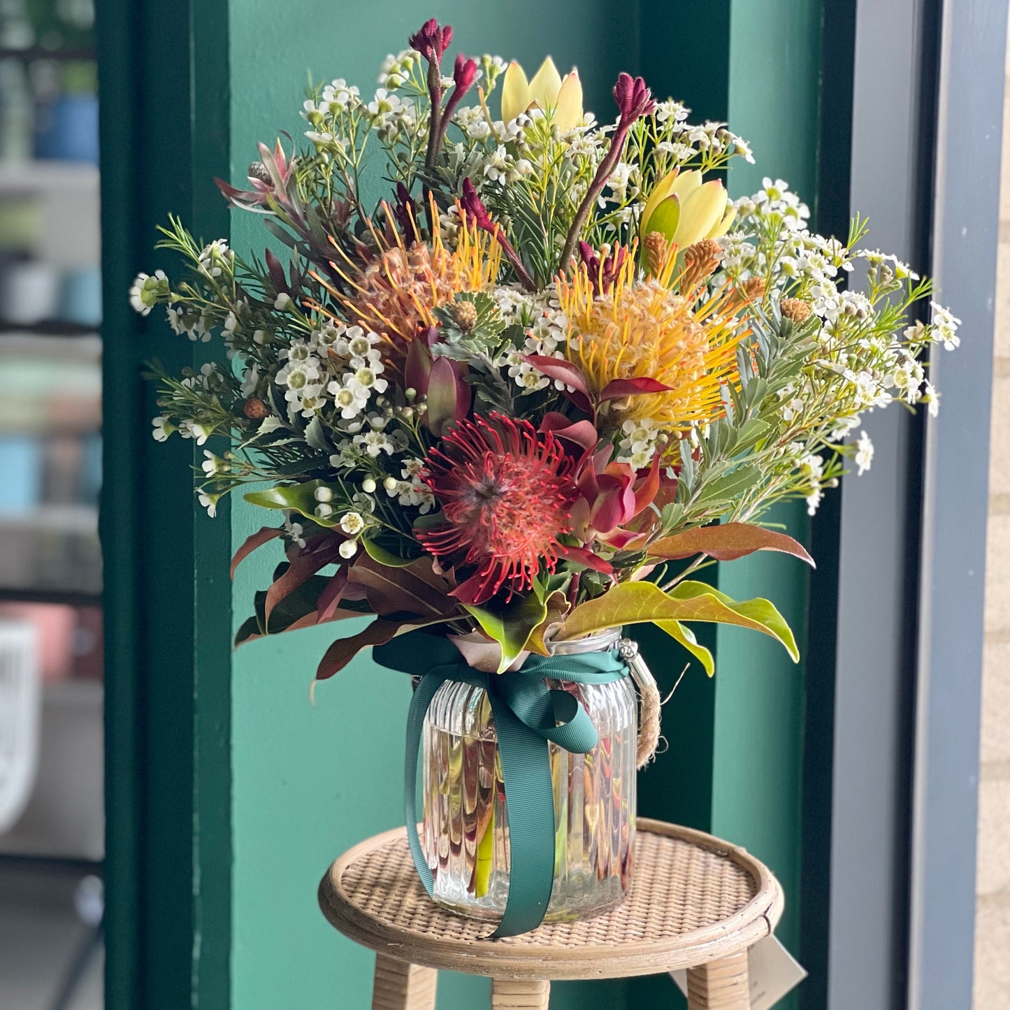 Native Flower Posy in Vase
