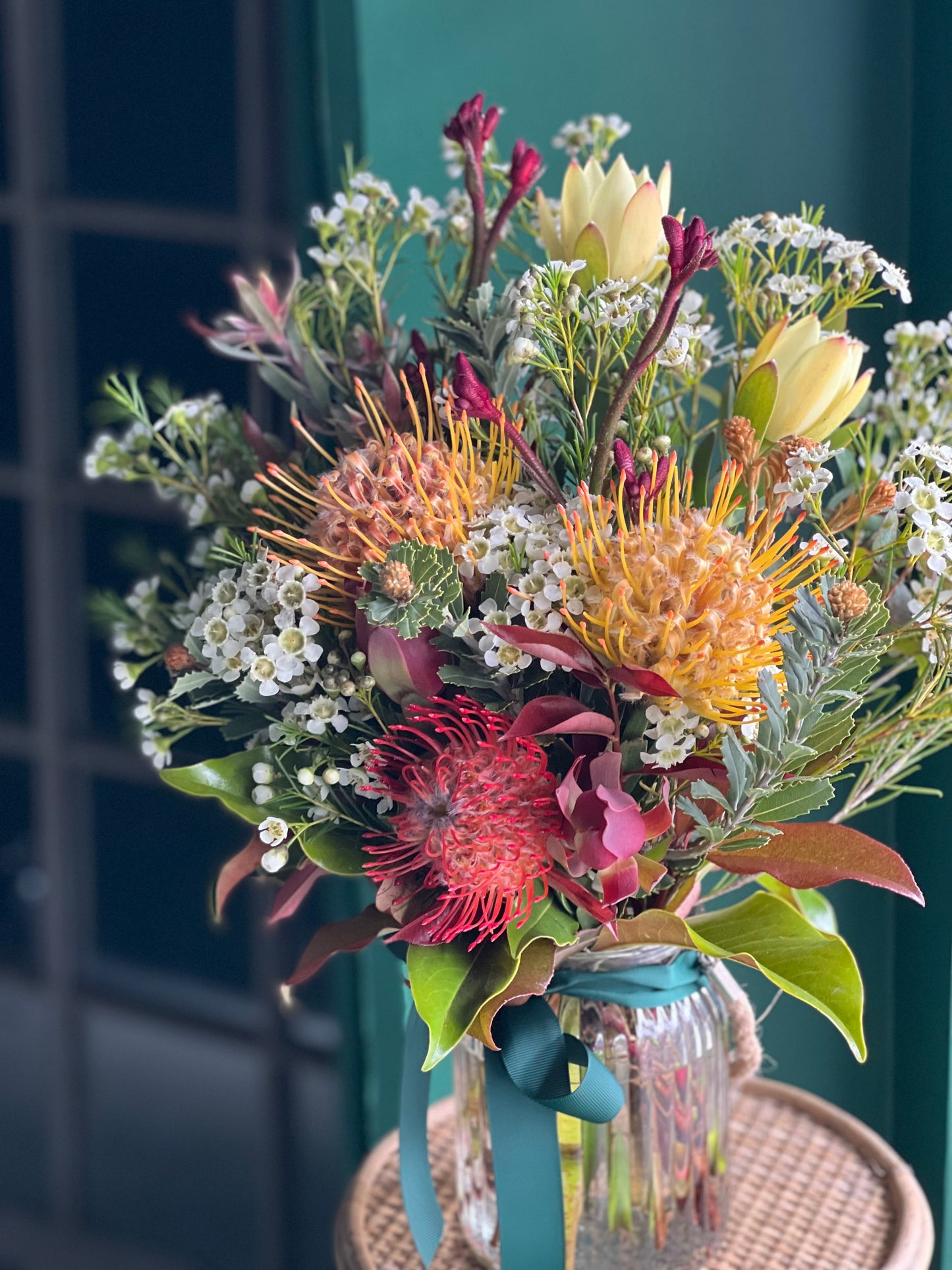 Native Flower Posy in Vase